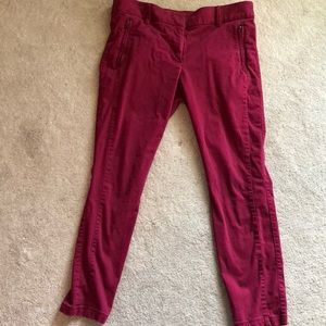 Light red loft pants